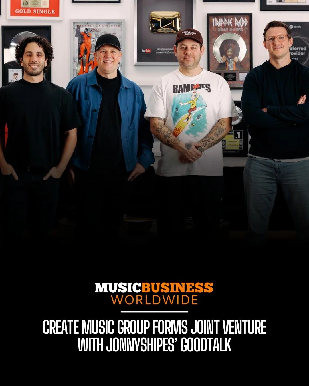 Create Music Group has agreed to form a joint venture with Johnnyshipes entertainment company, GoodTalk. Fusing Create&rsquo;s global infrastructure across distribution, marketing, and data infrastructure with GoodTalk&rsquo;s &ldquo;selective, devel