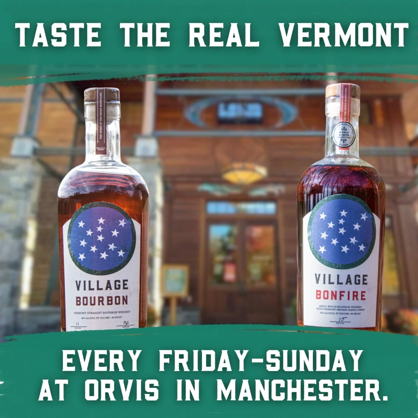 Stop by the Orvis Flagship store from 12-6 on Friday and Saturday, and 12-5 on Sunday, to sample our award-winning Bonfire Smoked Maple Bourbon and other spirits.
And, if you’re suitably impressed, you’ll even be able to leave with a bot