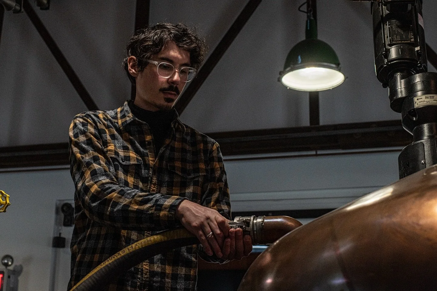 Let&rsquo;s step behind the scenes at Village Garage Distillery.

A clean start is key to achieving a clean distillation. Here, Associate Distiller Sava is starting to transfer water to the still, where it will be vaporized to clean the pot and colum