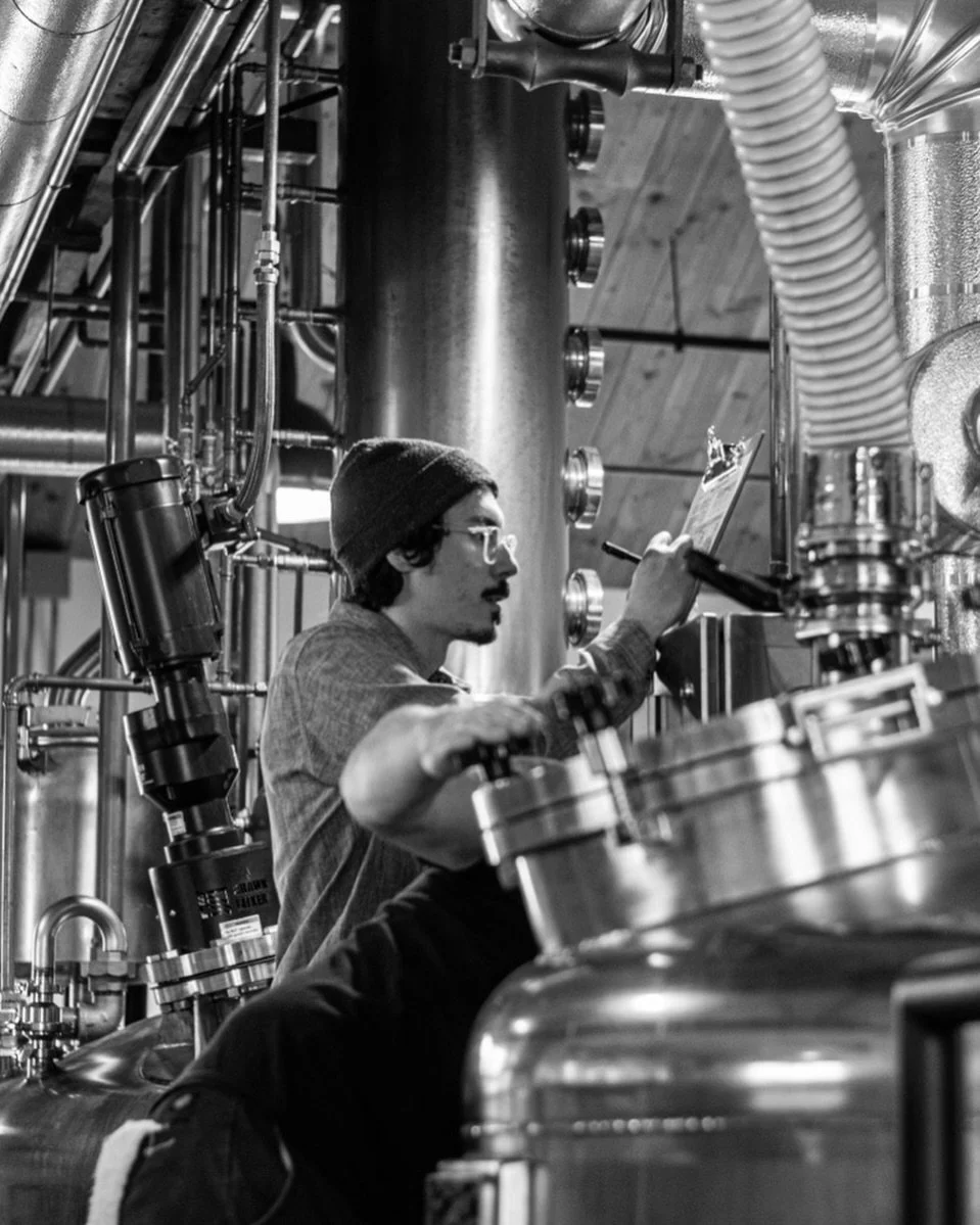 In distilling, patience is the ultimate virtue. ⁣
⁣
After the still cools and barrels are put into storage, the team at Village Garage Distillery rests knowing that their long hours of work will pay off in four years, when this batch of Village Bourb