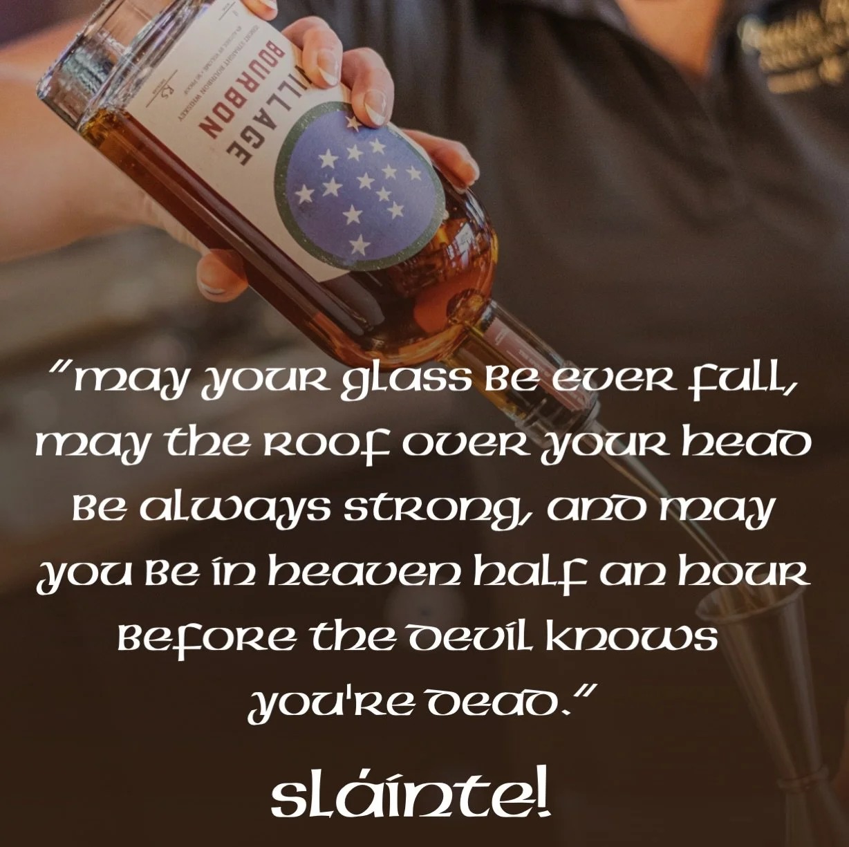 Happy St. Patrick&rsquo;s Day and sl&aacute;inte mhaith from all of us here at Village Garage Distillery. #stpattys #stpatricks #slainte #whiskey #distillery