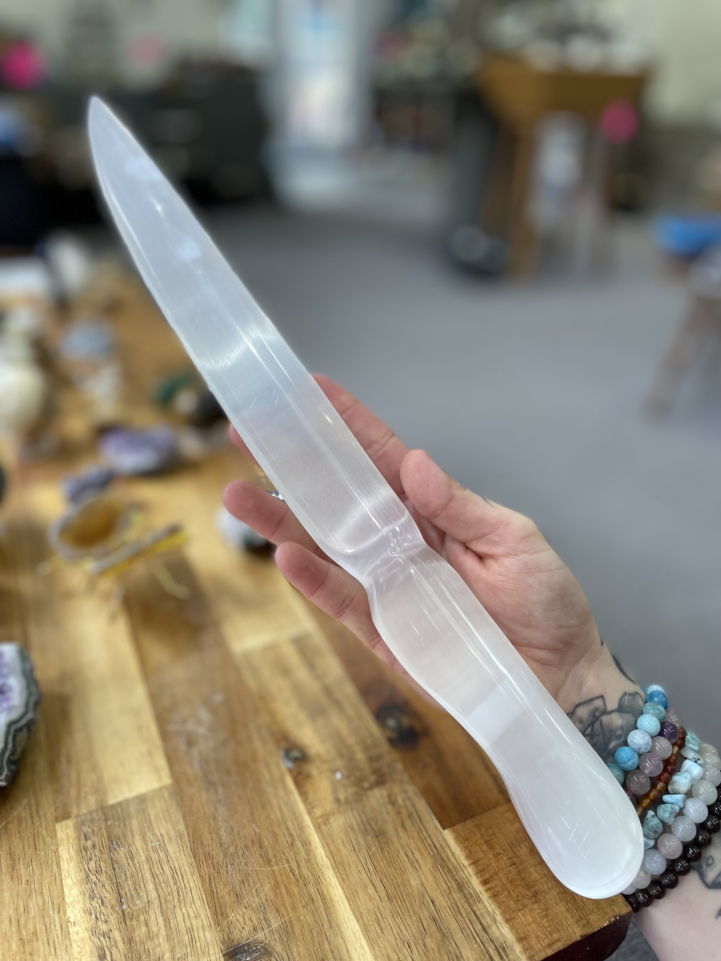 Selenite Knife