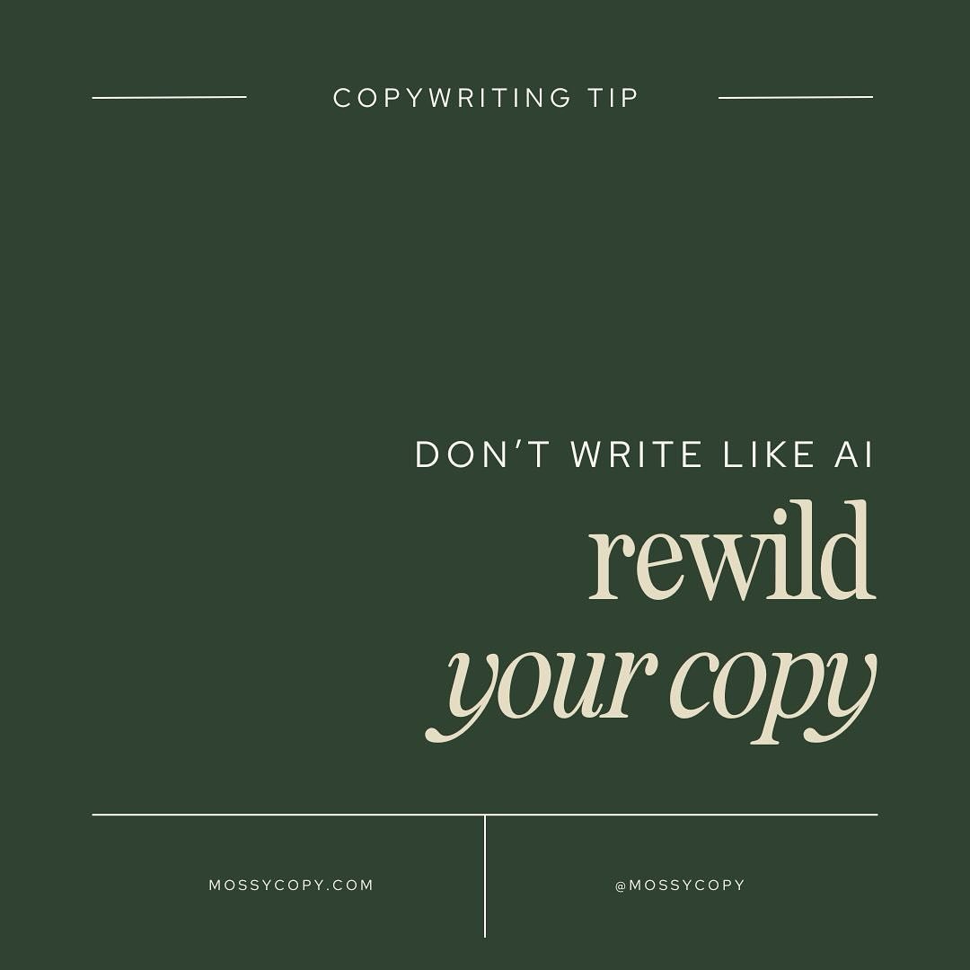 A must-read for small business owners and AI addicts! ⁠
⁠
In the age of AI, copy feels stale and lifeless. Robocopy can work as a temporary placeholder until you can hire a copy expert, but ultimately it's important to remember that AI is just a crut
