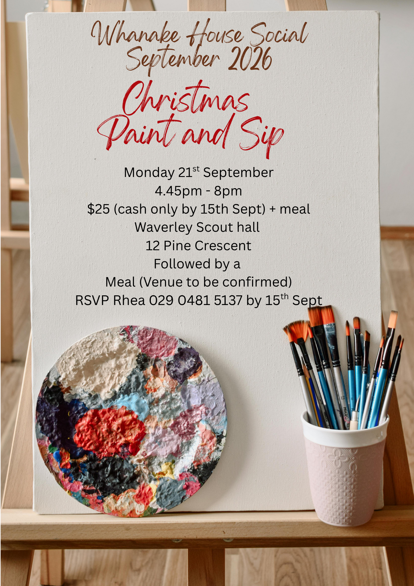 September Social - Paint and Sip followed by a meal