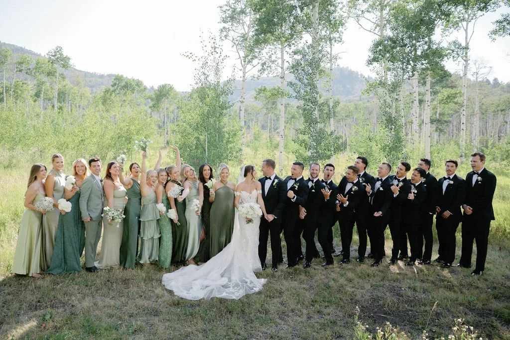 stylish bridal party