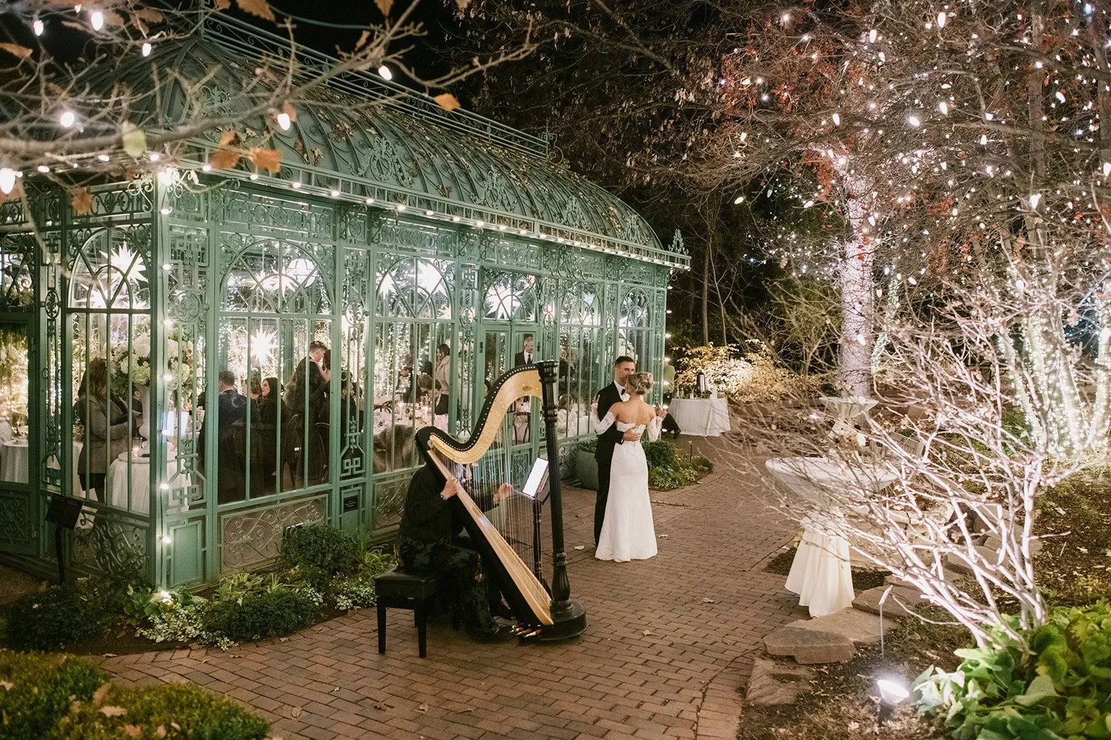 Woodland Mosaic Wedding
Blossom of Lights Wedding
Harpist
Photo Credit: Shelly Anderson