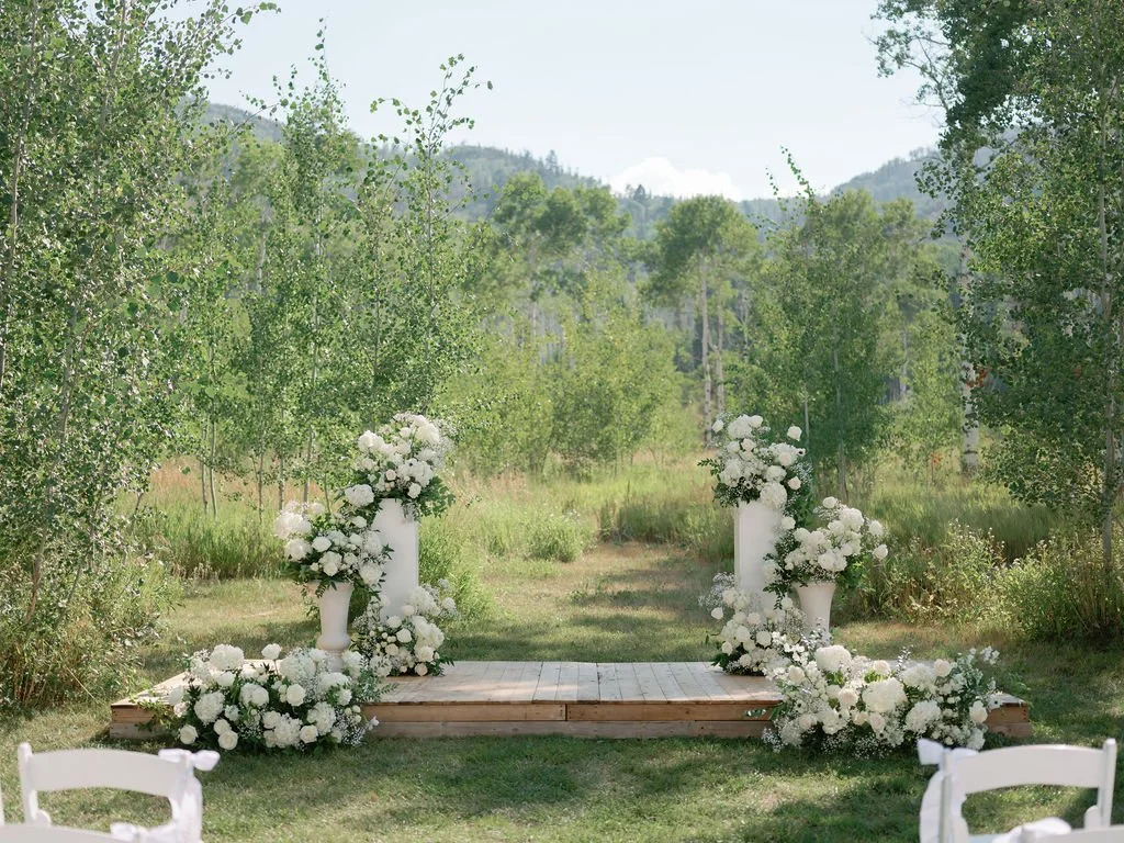 Flying Diamond Ranch ceremony site aspen grove