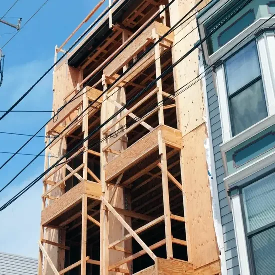 building restoration in process