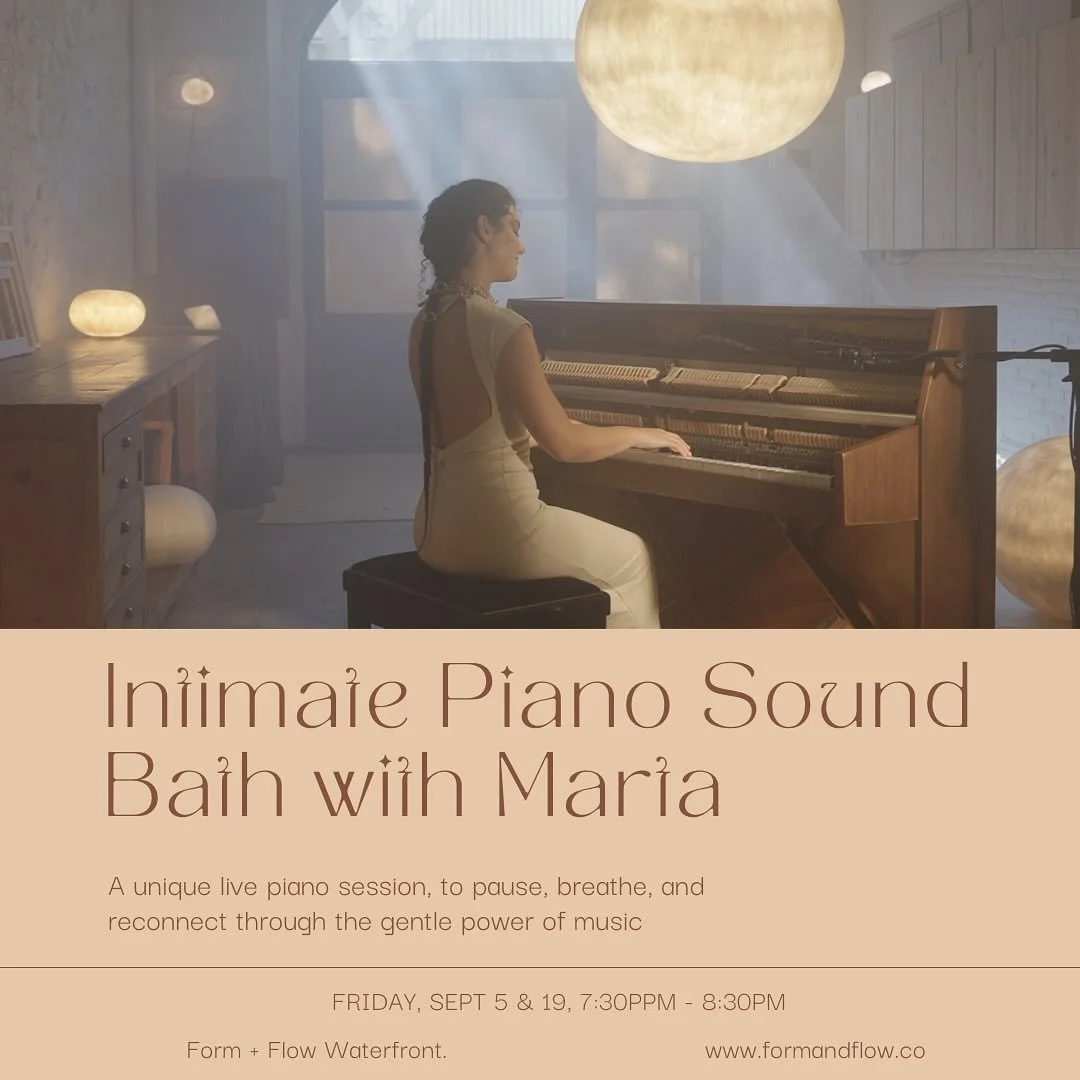 @marta_cascales_alimbau is back on Friday! Step into a moment of pure beauty. In this unique live piano session, Marta offers an intimate space to pause, breathe, and reconnect with yourself through the gentle power of music.

You are invited to lie 