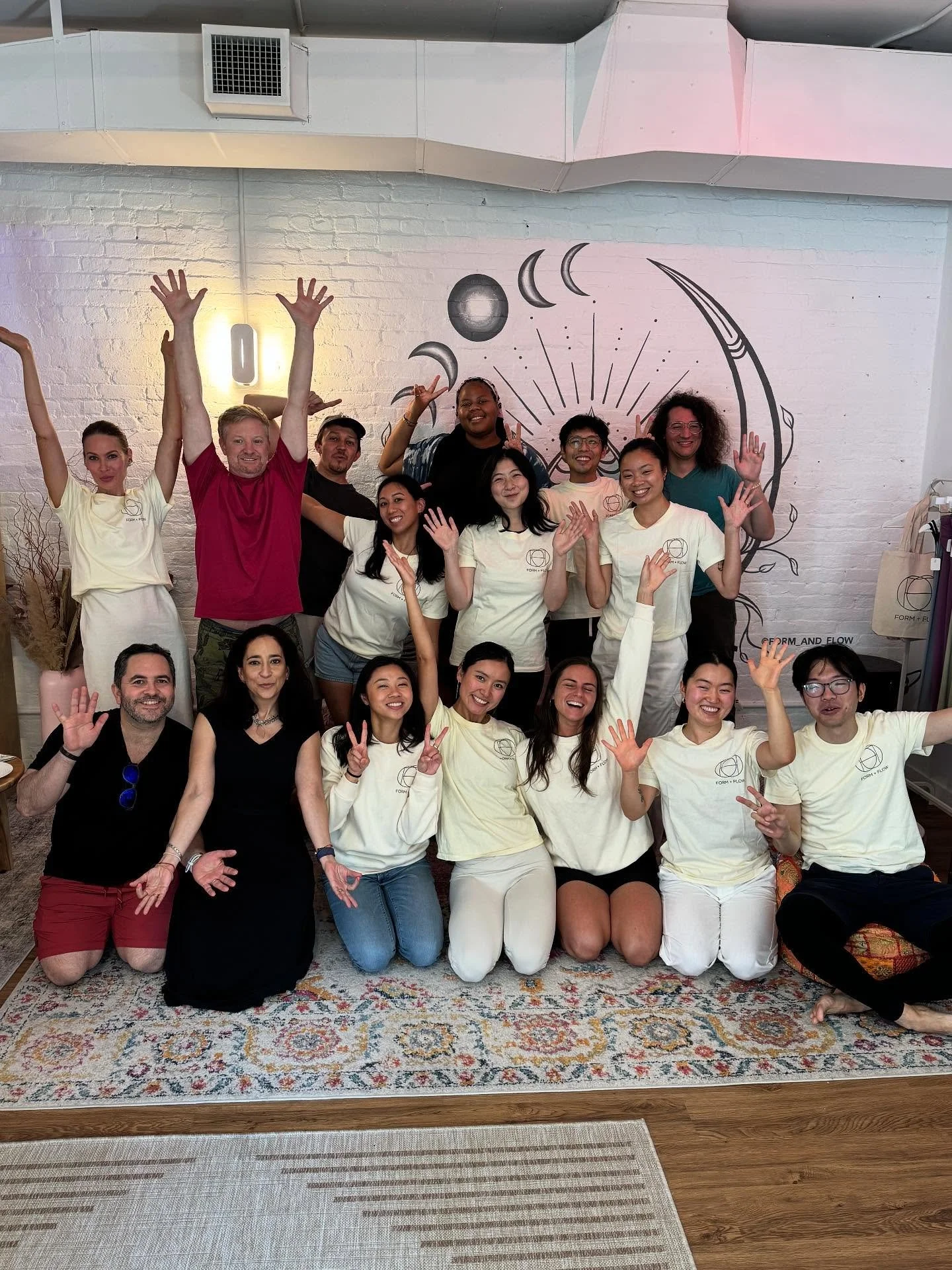 ✨ Form + Flow turns 6! ✨ Happy anniversary to us 🥳 None of this would be possible without our incredible teachers, staff, karma yogis, and members. We are so grateful for you. 

A few special shoutouts:
🌟 Christine, our rockstar manager, whose dedi