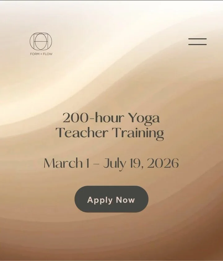 ✨ Only a few spots remain in our 200-Hour Yoga Teacher Training. 

✨Application Deadline: January 31 
Waitlist applications will still be accepted after the deadline.

If you&rsquo;ve ever felt a quiet pull to go deeper to understand not just how yog