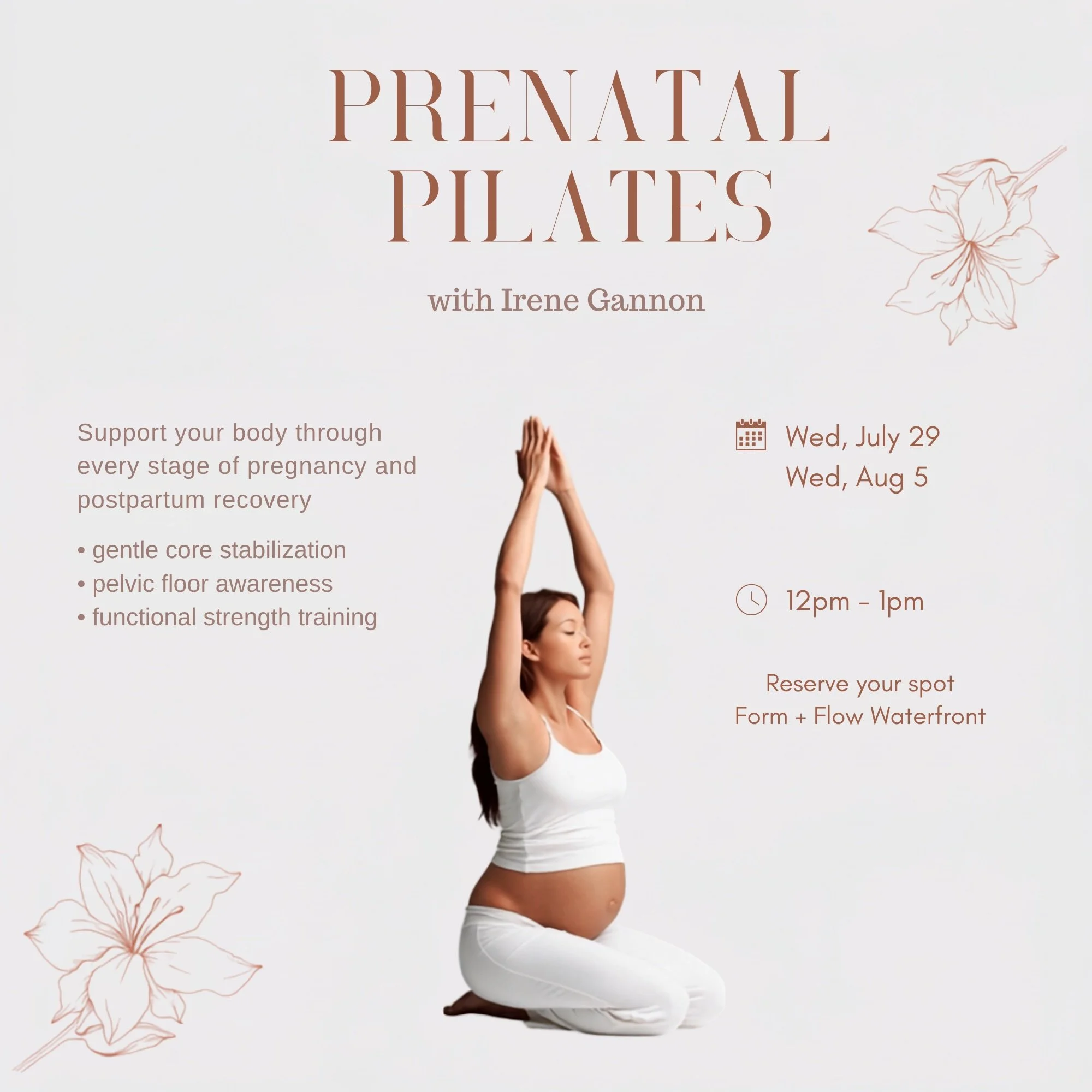 For our LIC mamas (and mamas-to-be), Prenatal &amp; Postpartum Pilates is back on tomorrow, led by Irene @prettybirdpilates_  to support you through pregnancy and postpartum recovery with gentle movement, breath, and strength.

In these classes, you&