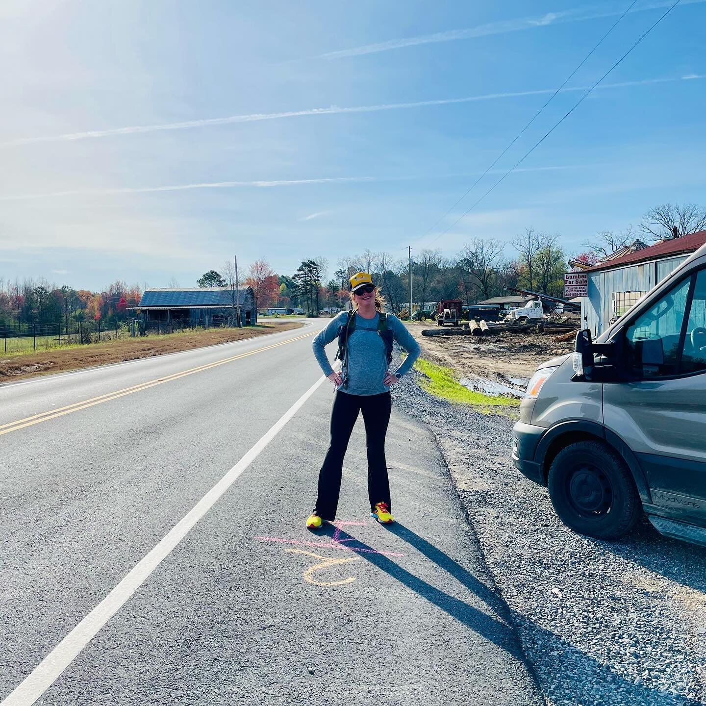 Day 2! 26.2 miles&hellip;snapping back in. @lindaeckert keeping me fed/hydrated and Baby P on a nice little schedule.

See y&rsquo;all tomorrow. 

#runnerswhowrite #multidayrun #transcon #writerswhorun #runfree #RunFreeAlabama #southernrunners