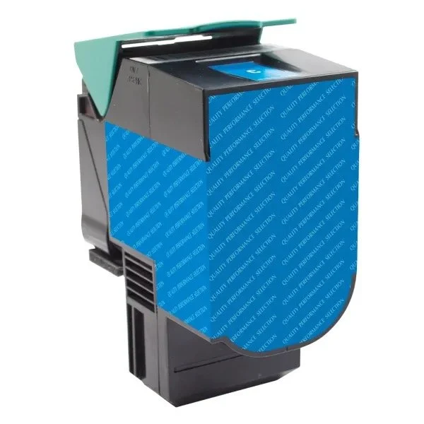 Lexmark 70C1XC0 Compatible Cyan Toner Cartridge - 4000 Page Yield