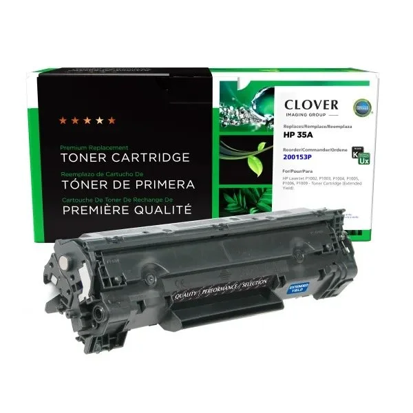 Compatible Black Toner Cartridge CB435AJ for HP LaserJet P1002 Series - 2200 Page Yield
