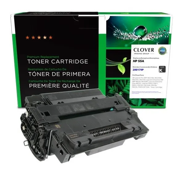 Compatible Black Toner Cartridge CE255A for HP LaserJet Printers