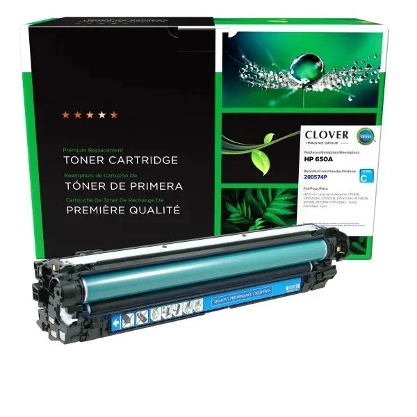 HP CE271A Cyan Toner Cartridge - Compatible with CP5520, CP5525 Series, M750 Series