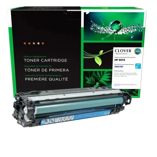 HP CE741A Cyan Toner Cartridge - 7300 Page Yield