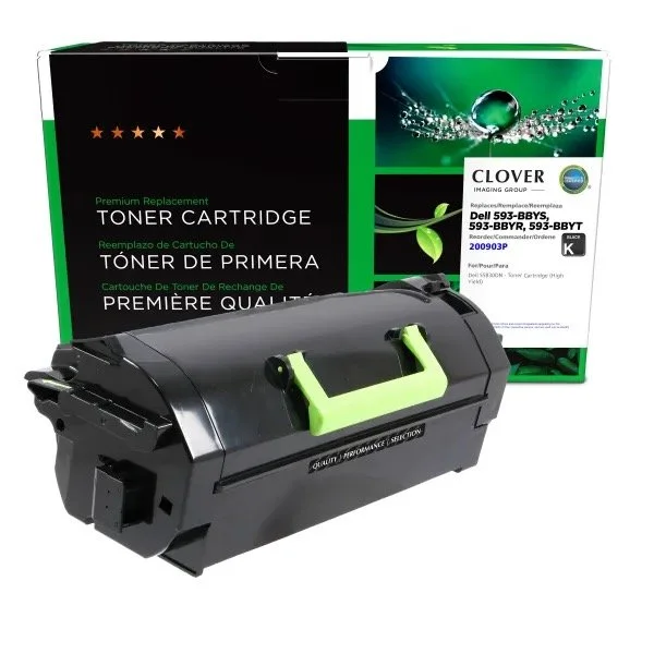 Compatible Black Toner Cartridge CVTJ8 for Dell S5830DN - 25000 Page Yield