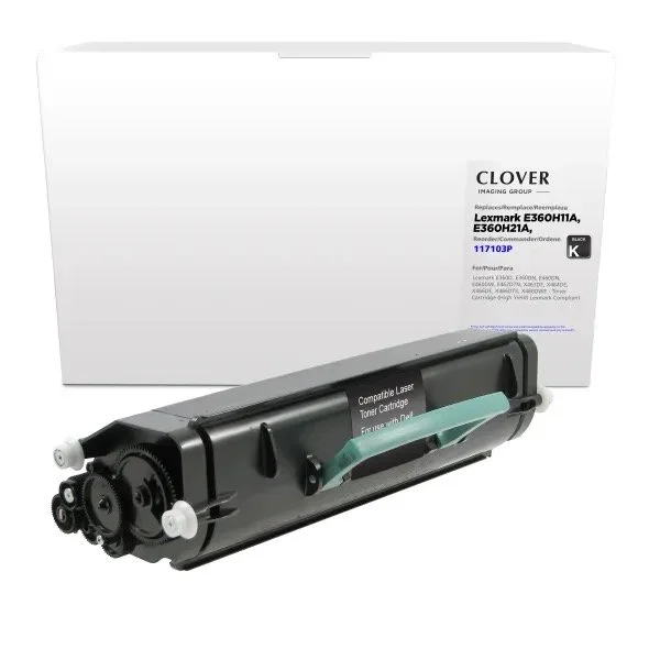 Lexmark E360H11A Compatible Black Toner Cartridge - 9000 Page Yield