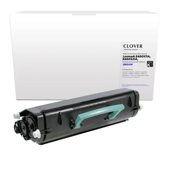 Lexmark E460X11A Black Toner Cartridge - 15,000 Page Yield