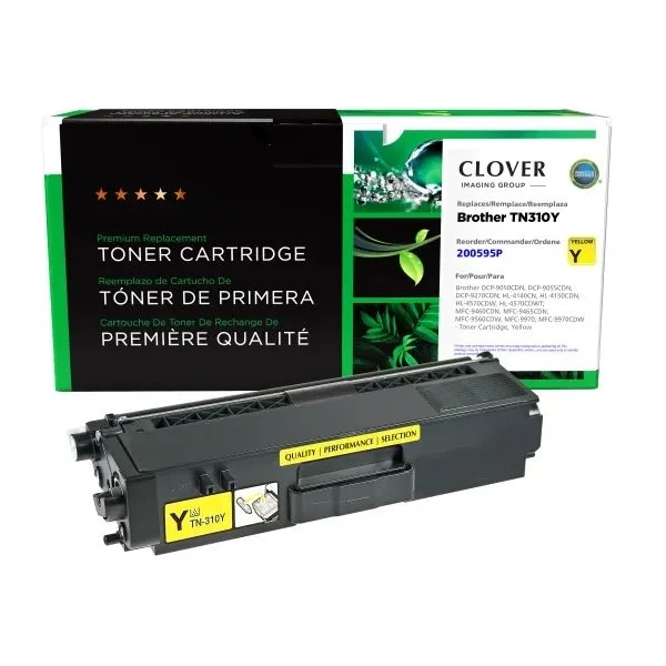 Brother TN310Y Yellow Toner Cartridge - 3500 Page Yield