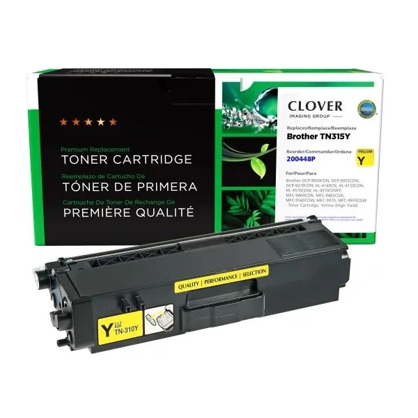 Brother TN315Y Yellow Toner Cartridge - 3500 Pages for DCP, HL, and MFC Printers