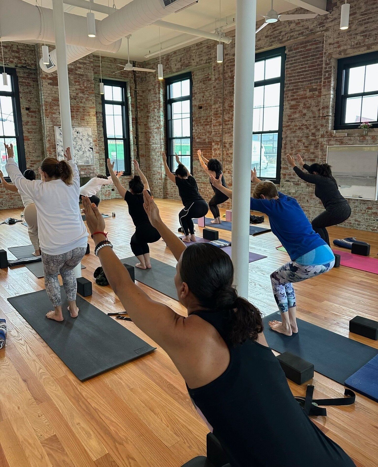 Strike a pose and feel the burn! Chair pose is here to strengthen your body and open your heart. ⁠
⁠
Join our inclusive yoga community with low-cost classes and experience the unique approach to wellness that has earned us recognition and awards. ⁠
⁠