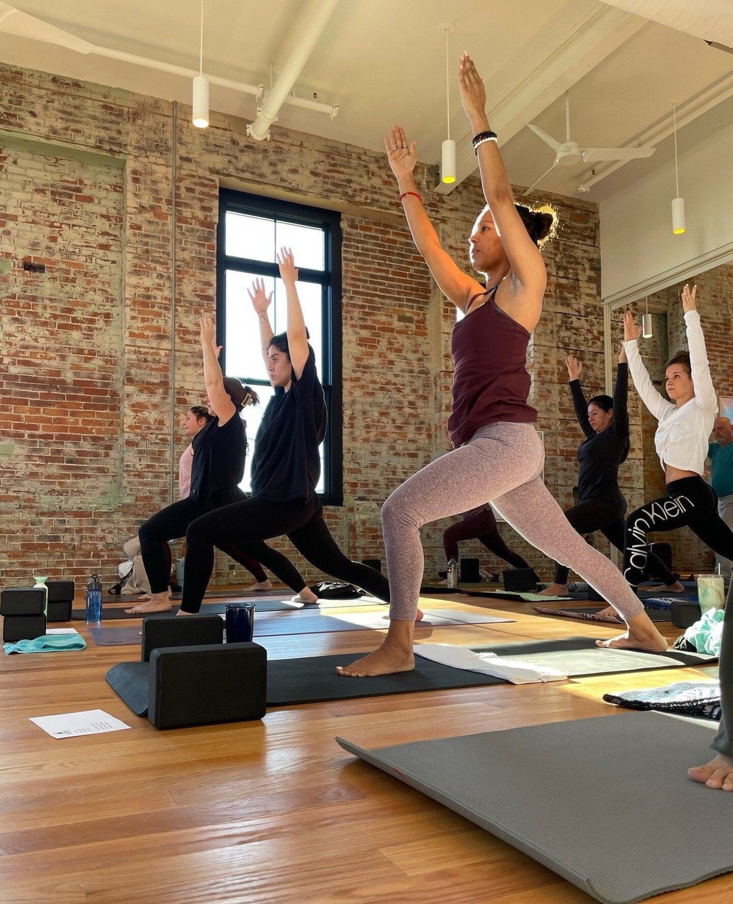 Bask in the golden glow of the sun as you flow through your vinyasa! Whether you're unwinding with our 4:30pm Soft &amp; Slow class or powering through the 6:00pm Strong &amp; Steady flow, we've got the perfect session to align your breath and moveme