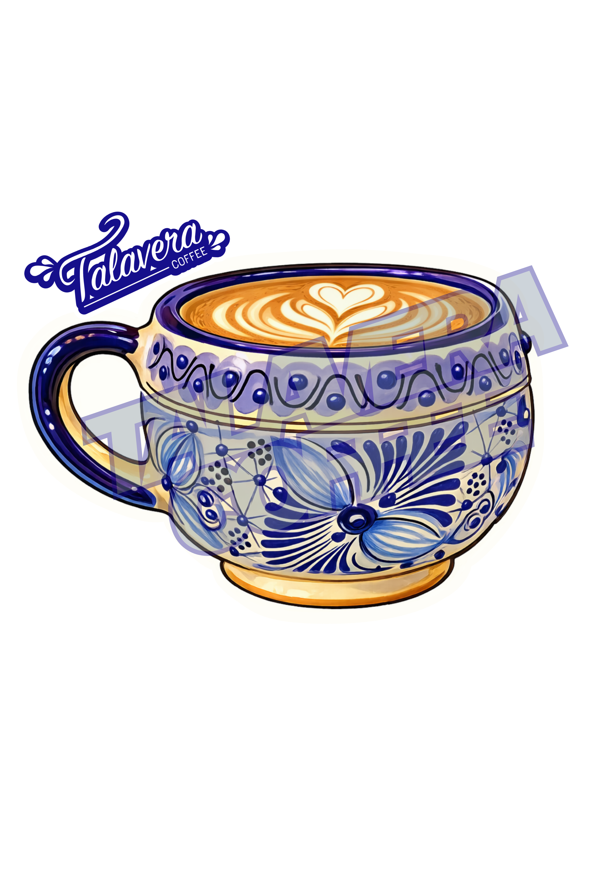 Talavera Sticker - Talavera Mug Latte
