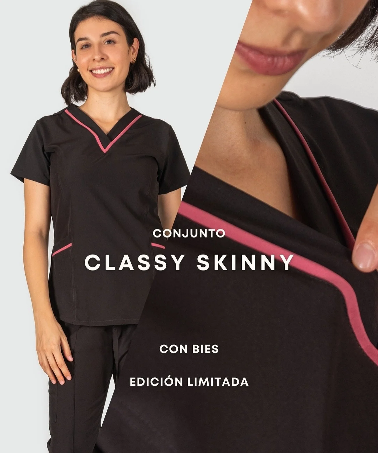 Modelo  Classy Skinny 😏 dise&ntilde;o &uacute;nico y combinaci&oacute;n de colores &uacute;nicos !  Filipina con bies 🩺
◽️EDICI&Oacute;N LIMITADA 
◽️Para esta temporada, hasta agotar existencias
◽️tela antifluido stretch alta calidad 

#scrubs #uni