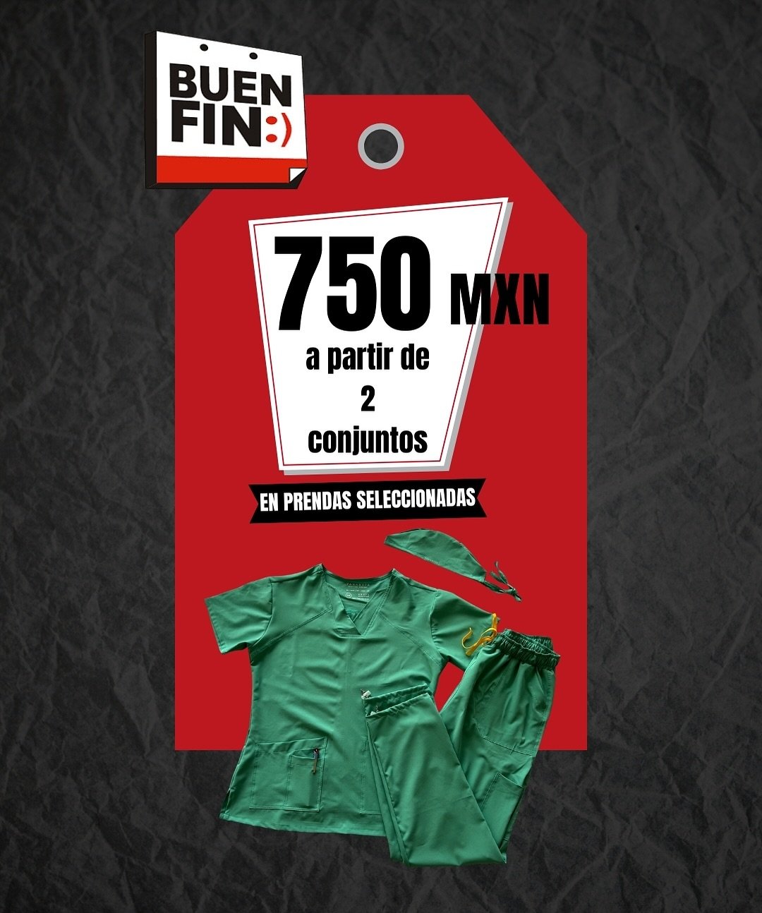 &iexcl; BUEN FIN ! Si, toda la semana ! 🛒🤩
11 - 18 Noviembre 📆

750 MXN conjunto completo dela Antifluido 🙊

#scrubs #scrubslife #doctor #hospital #nutrition #enfermeria  #anestesiologia