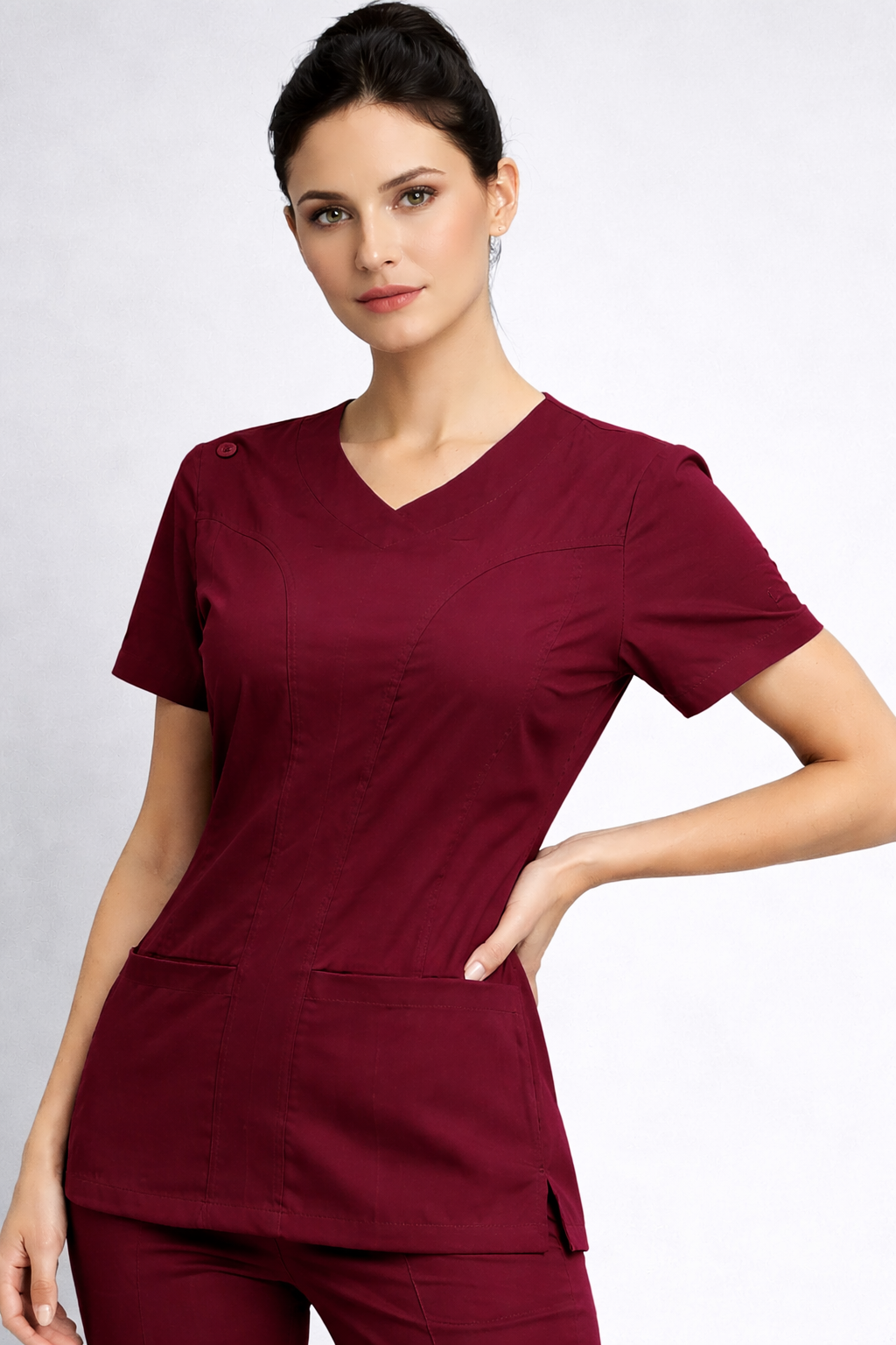 Simona antifluido stretch + zipper | Vino