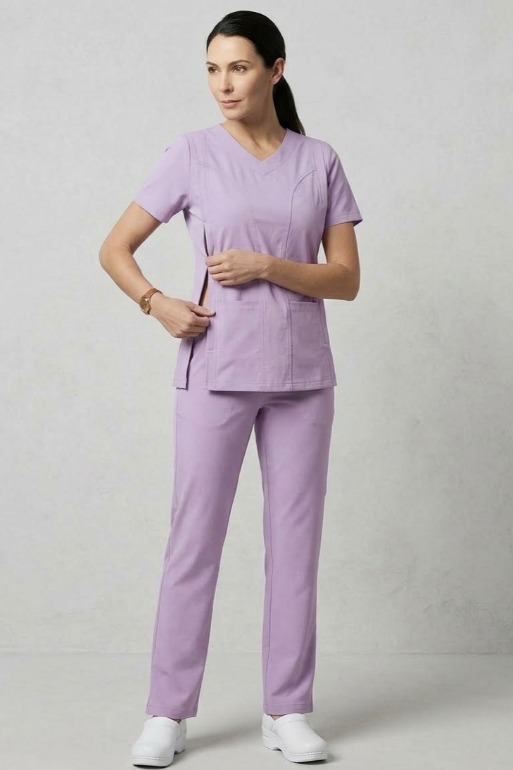 Simona antifluido stretch + zipper | Lila