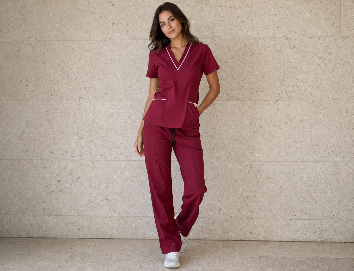 conjunto Classy Skinny antifluido stretch | Vino
