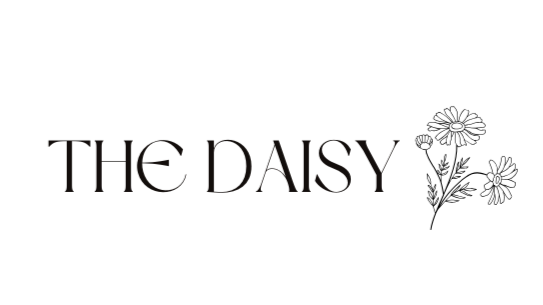 Text that says "THE DAISY" in a decorative font.