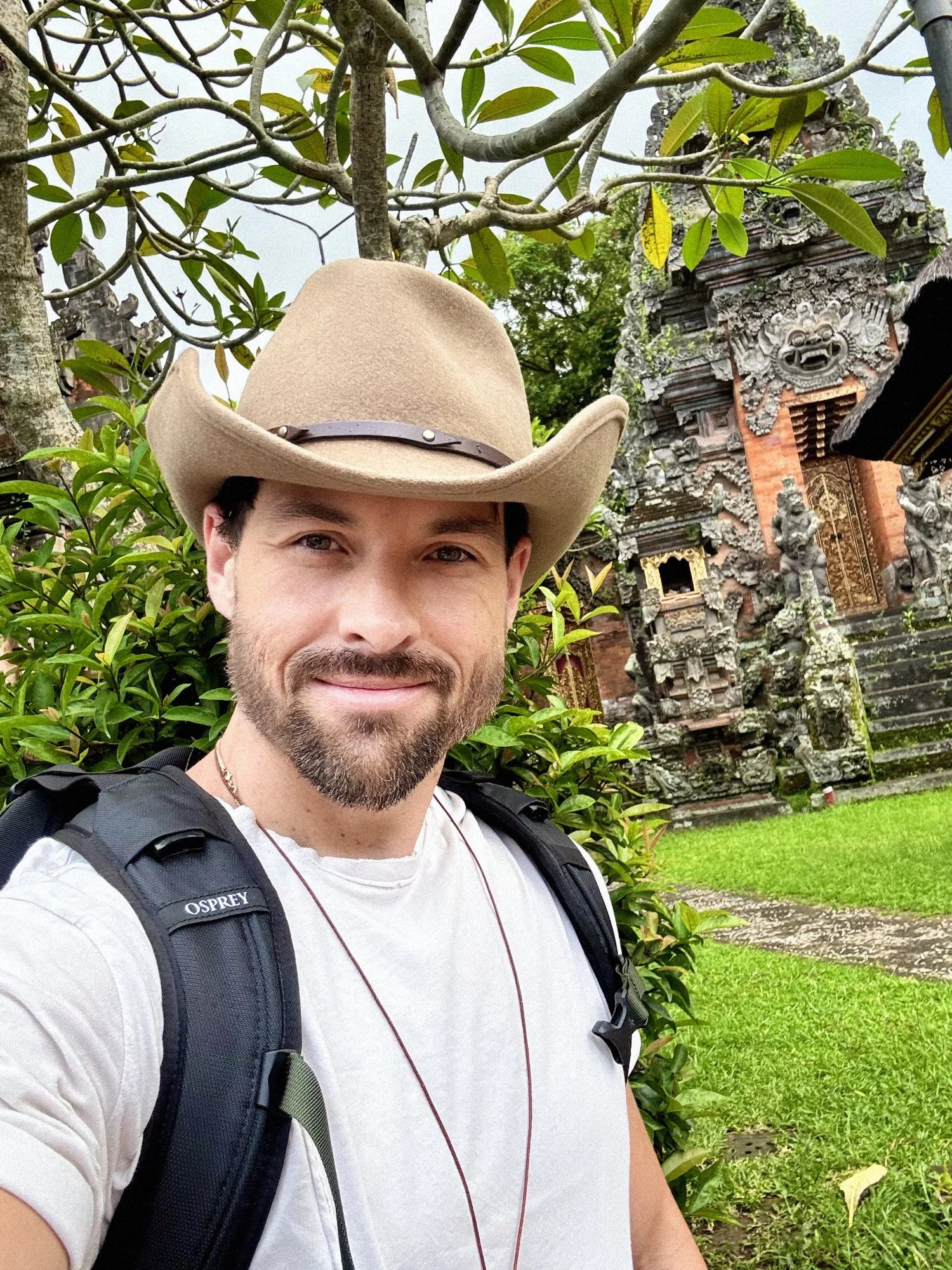 Mathias auf seiner Astro-Reise in Bali