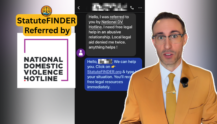 How a National Domestic Violence Hotline Referral Reached StatuteFINDER