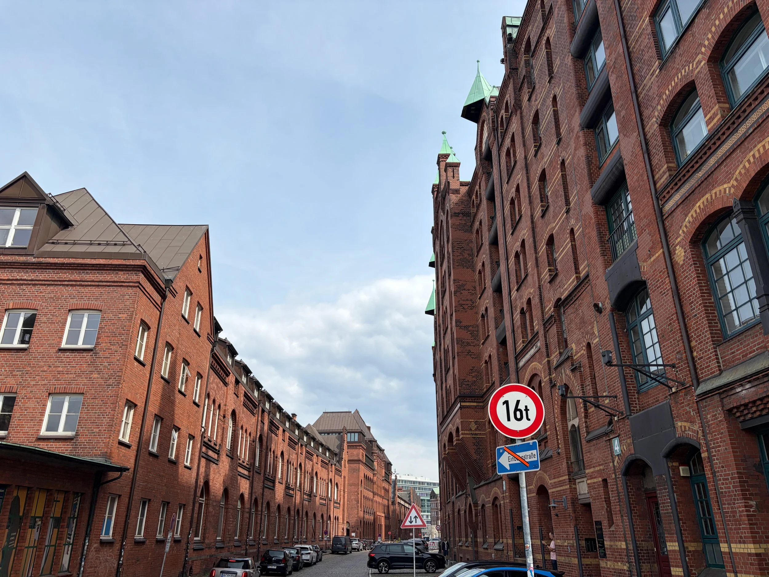 City streets of Hamburg, Germany