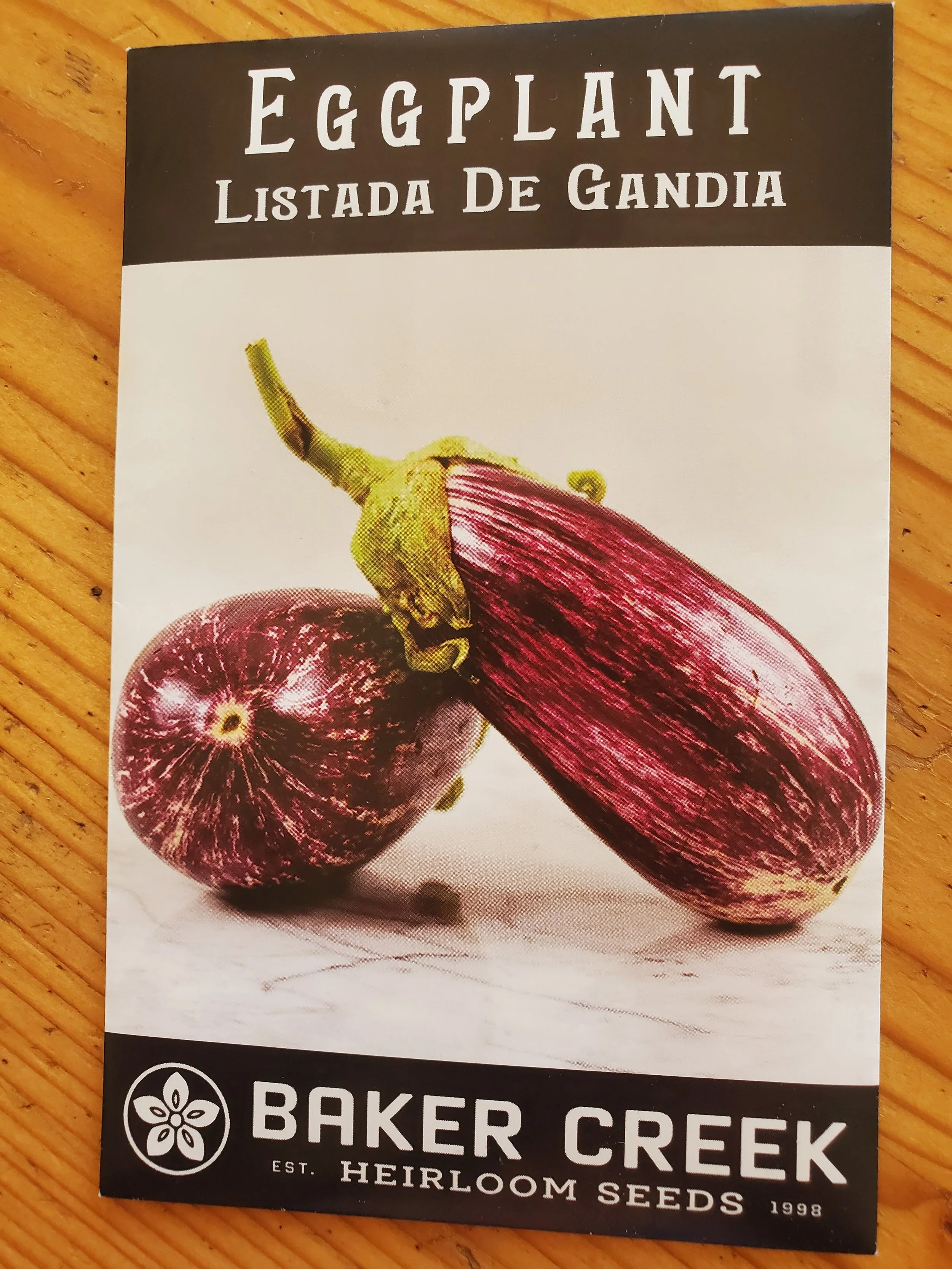Listada De Gandia Eggplant