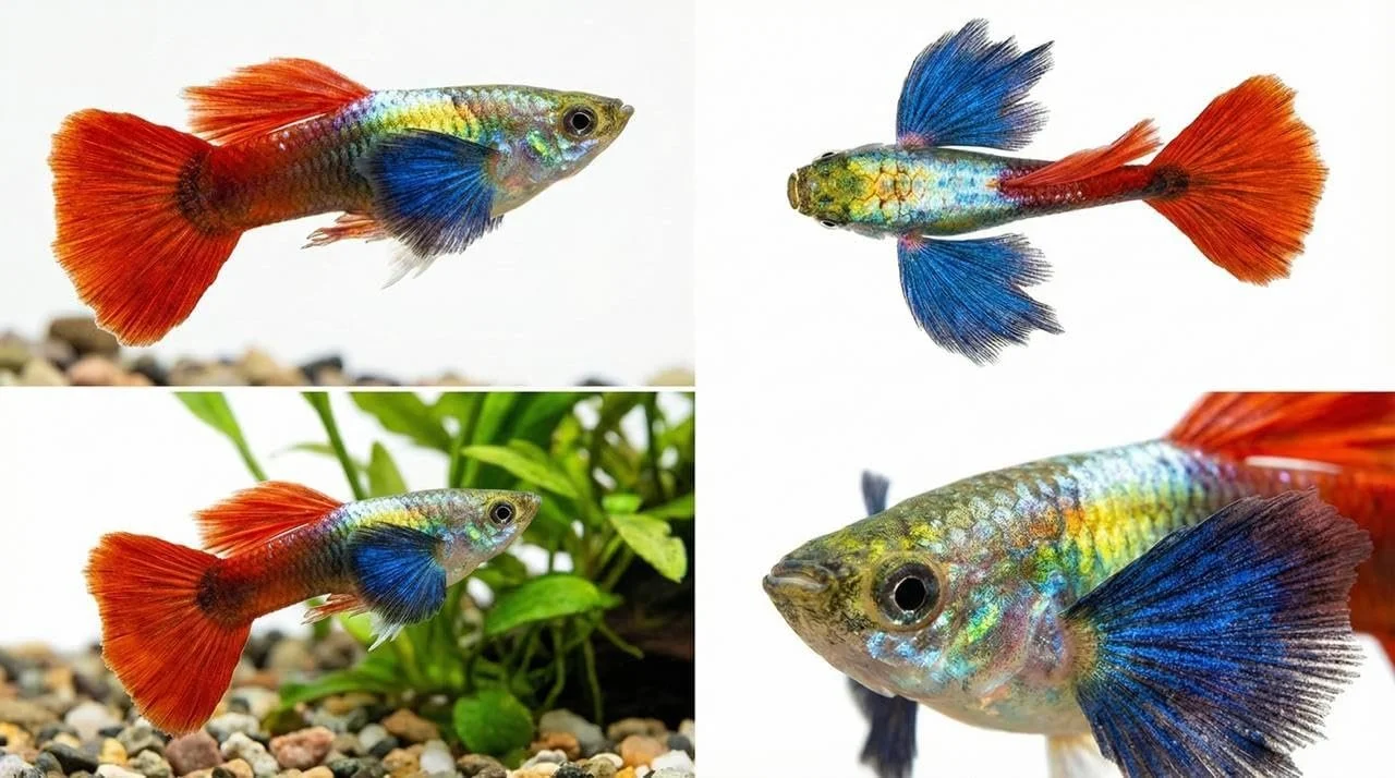 10+ Dambo Red Rose Live Fish - Premium High-Color Strain, Active & Hardy Tropical Aquarium Fish, Vibrant Gold Body,