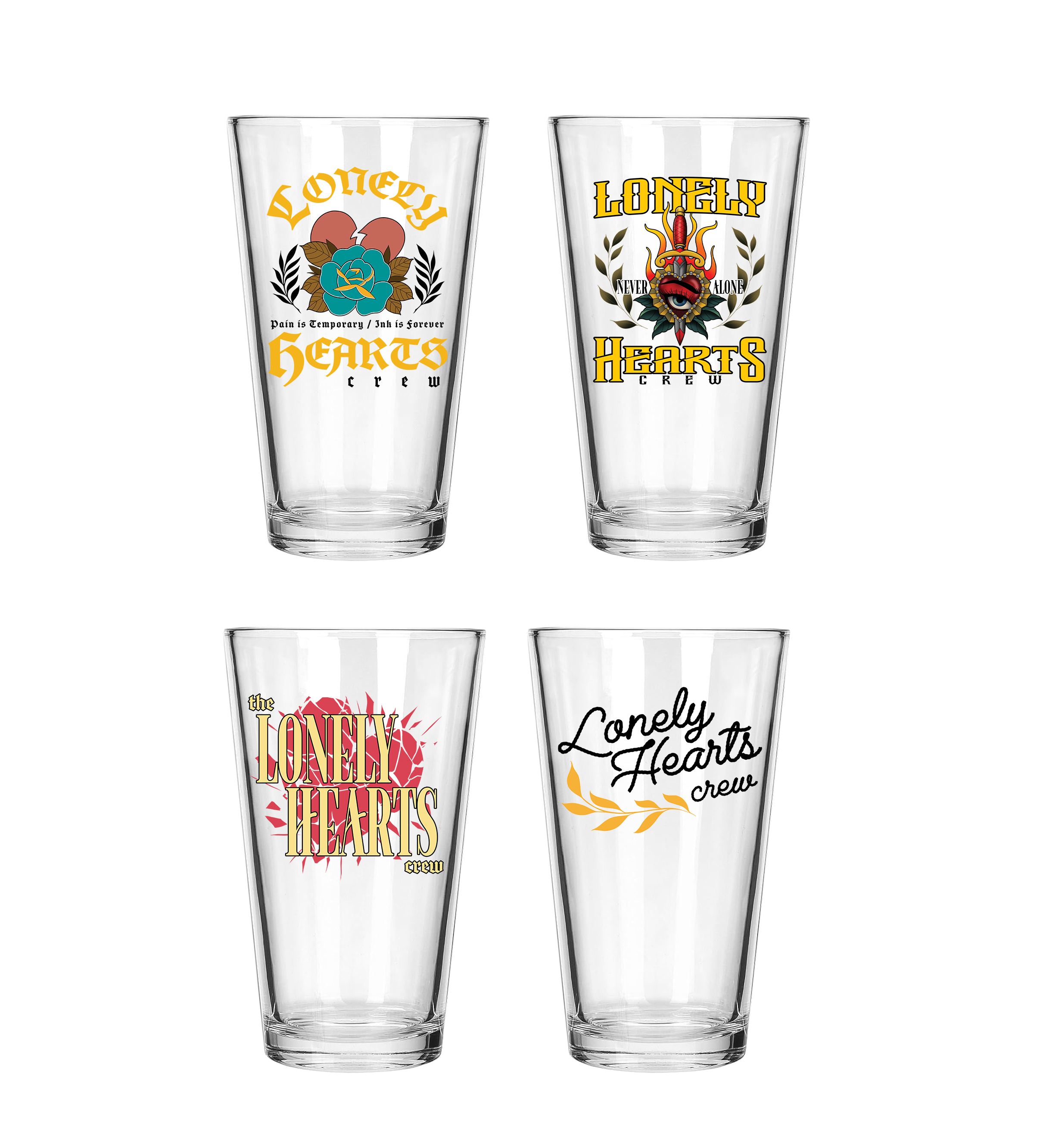 The Crew Collection Pint Glasses