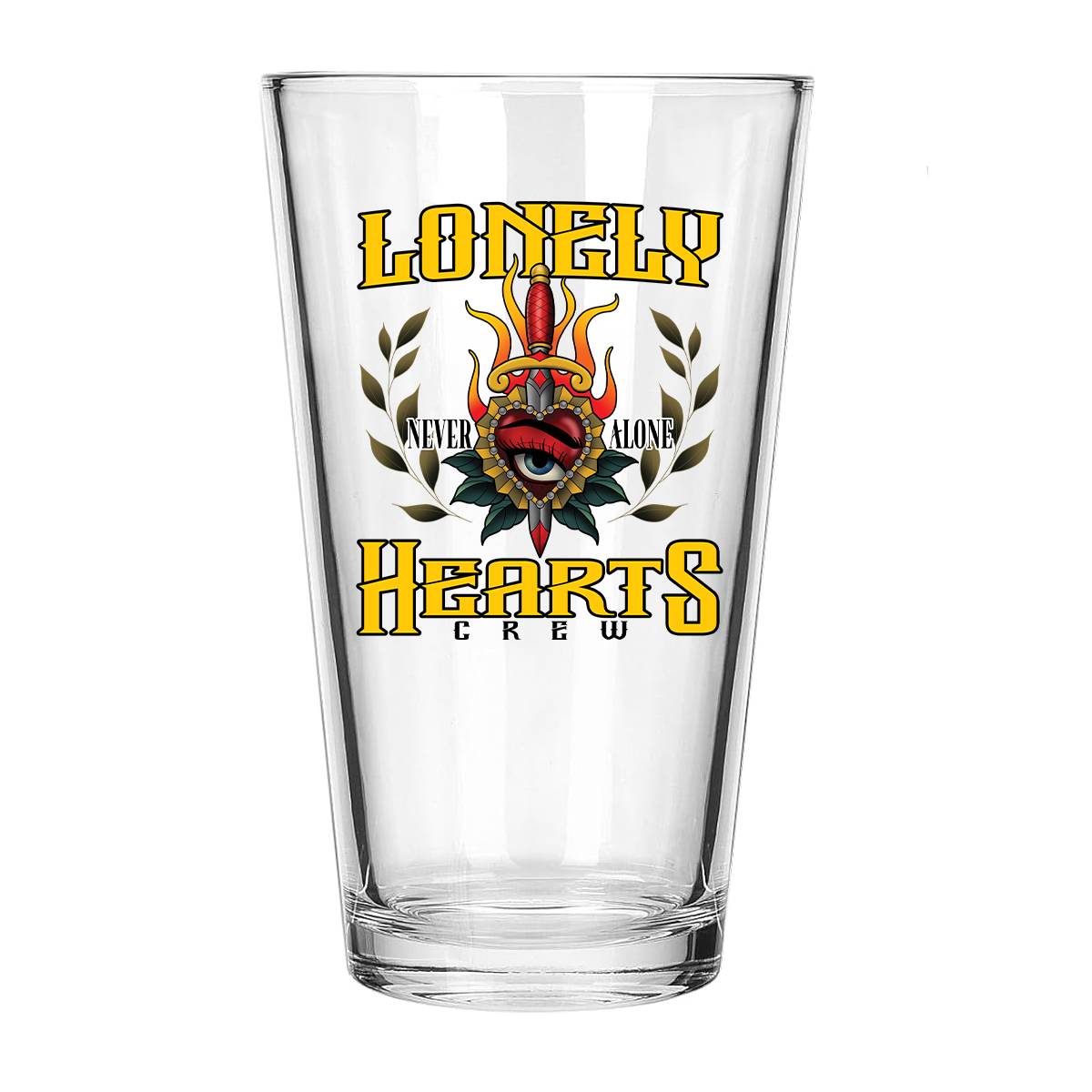 Never Alone Pint Glass