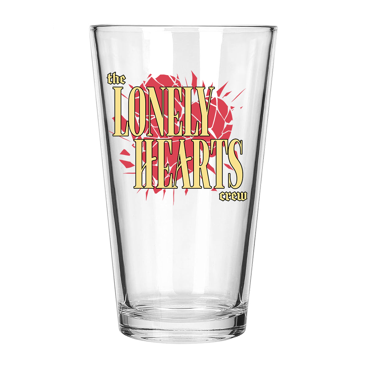 Shattered Heart Pint Glass