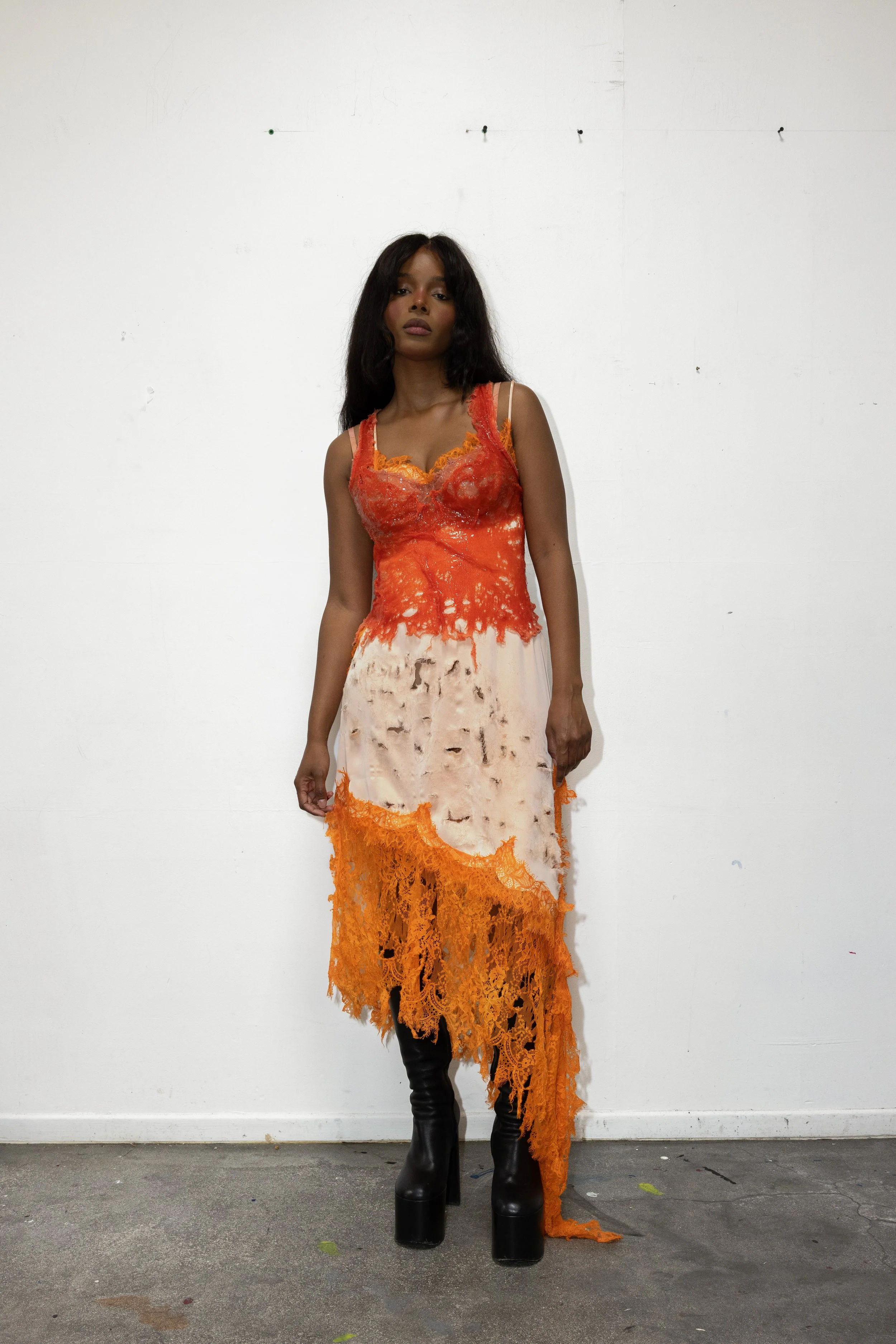 Tortured Gardens Marigold Flames Dress