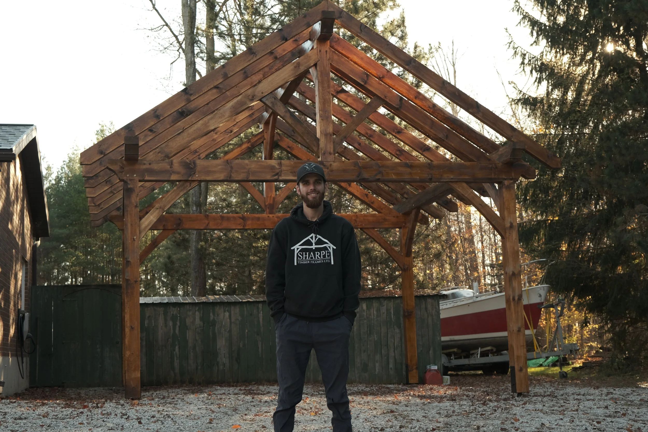 Sharpe Timber Frames Pine Carport