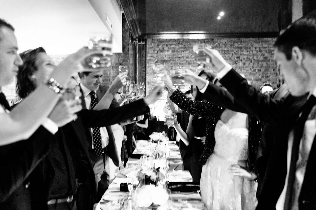 Guests enjoying a cocktail party in Pendolino's elegant private event space in Sydney CBD.
