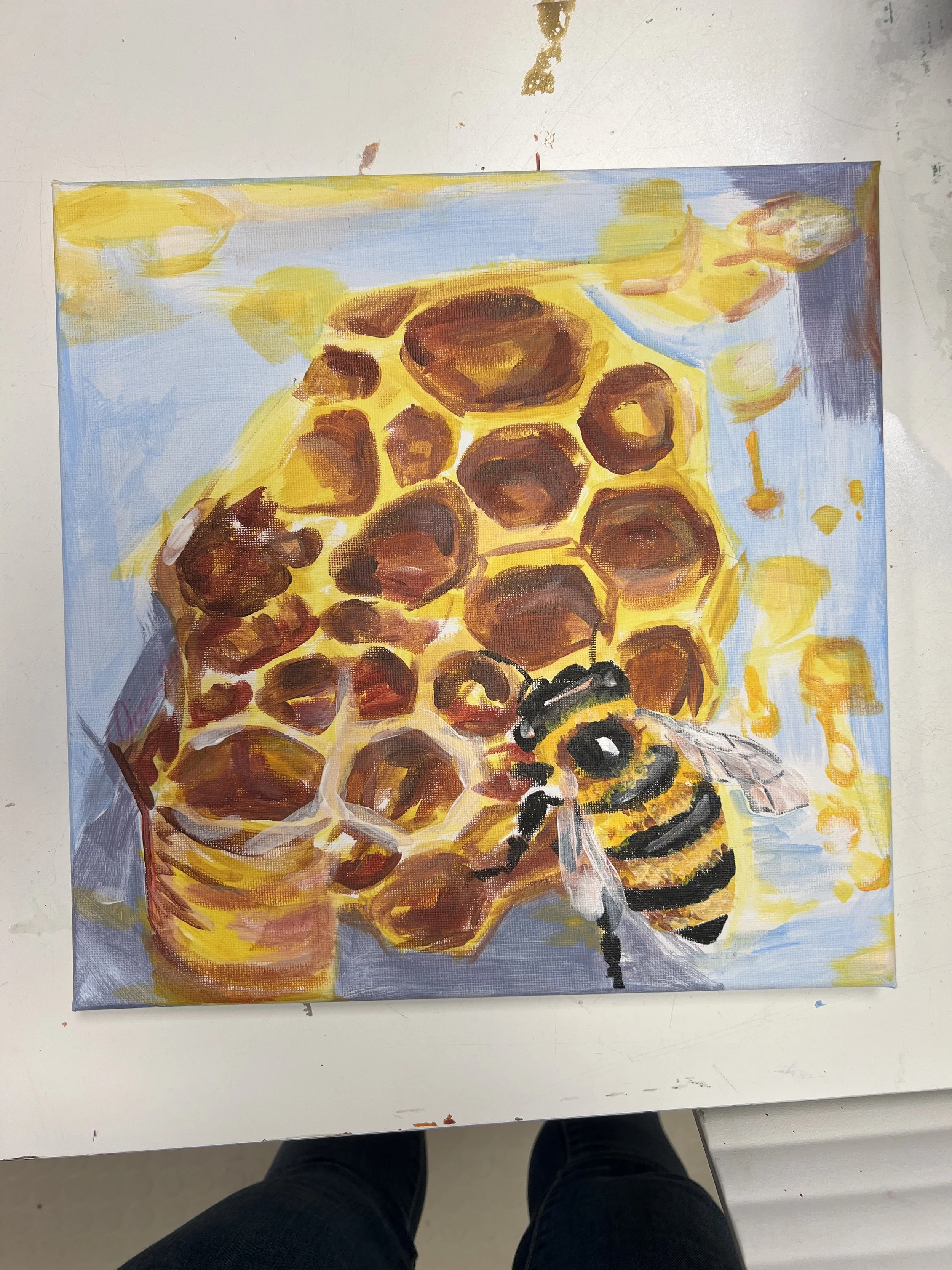 Honeycomb painting