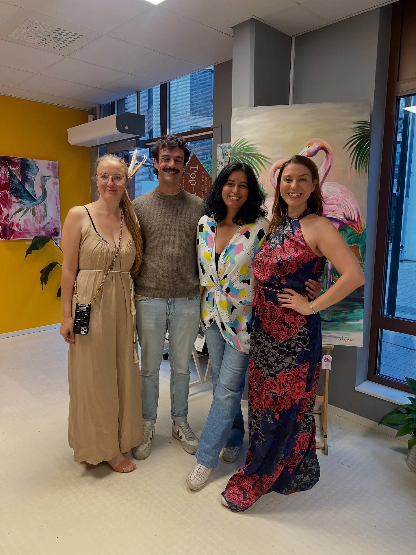 Opening night was epic! Such good energy from everyone who came and amazing atmosphere. Thank you to everyone who was here to support us! We are here today and tomorrow 13:00-17:00! Welcome 🤗 @malmogallerihelg @aistejblack @iselinpaints @artesanino