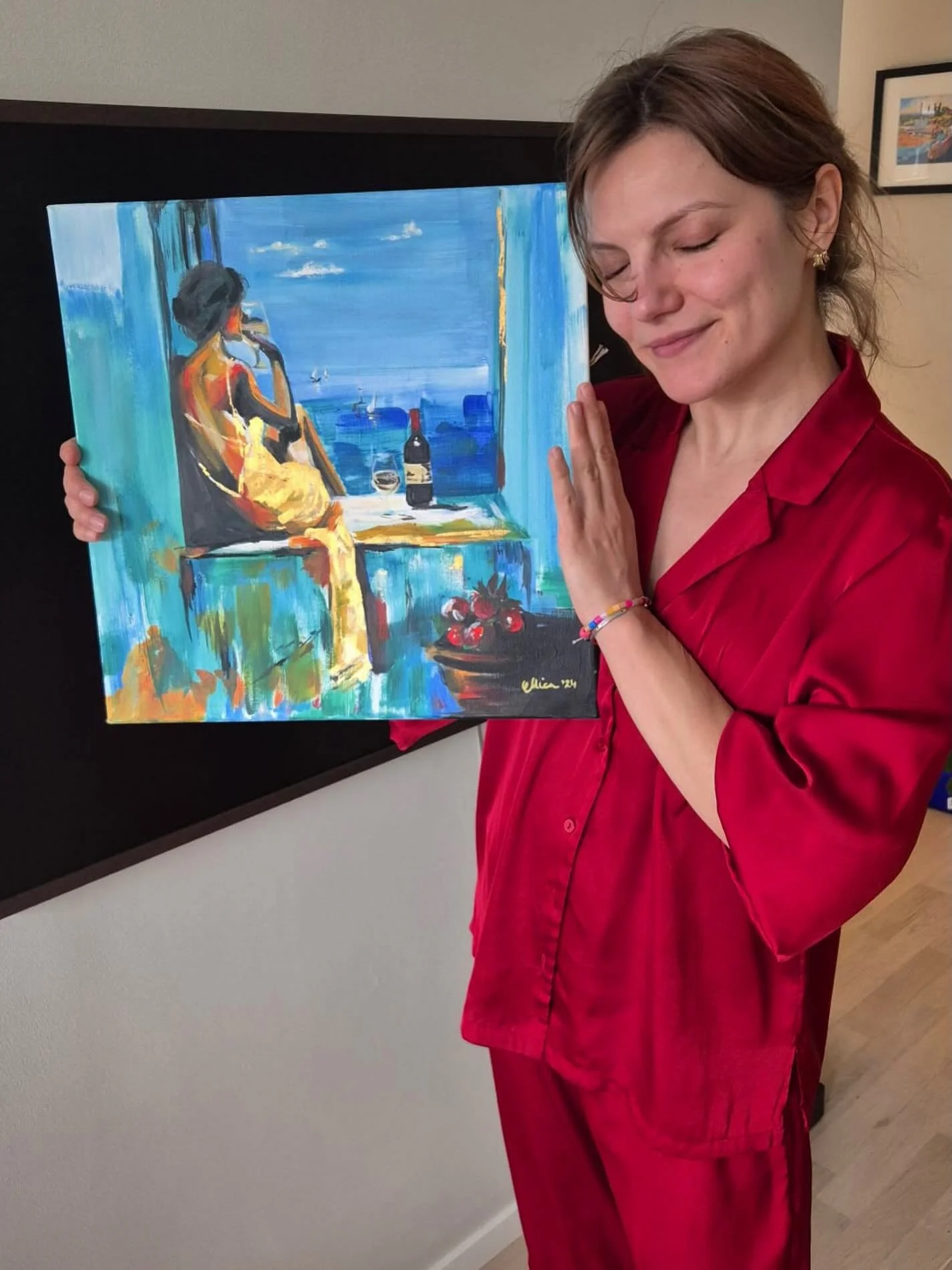 &lsquo;Azul paradise&rsquo; found it&rsquo;s new home with this beautiful lady as a gift for her birthday 💙

I spent 8 months of the pandemic quarantined in a beautiful Caribbean resort called Azul Paradise looking out at the ocean, walking barefoot